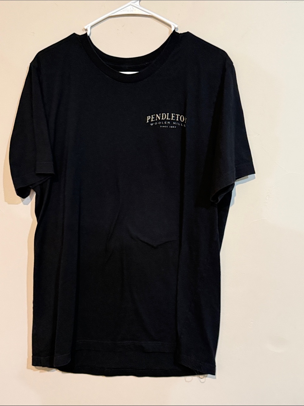 Pendleton Black Short Sleeve Logo Crew Tee